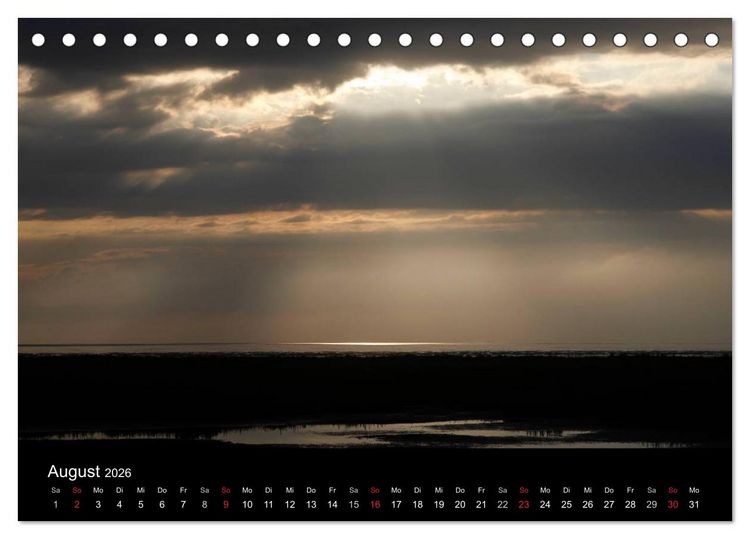 Produktbild: NORDSEE IMPRESSIONEN (Tischkalender 2026 DIN A5 quer), CALVENDO Monatskalender