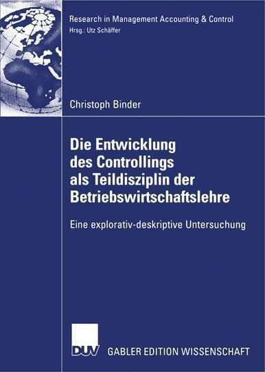 Produktbild: Die Entwicklung des Controllings als Teildisziplin der Betriebswirtschaftslehre