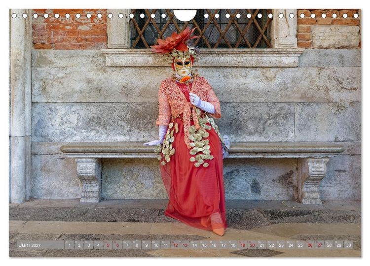 Produktbild: neunziggrad I photoart: der karneval von venedig (Wandkalender 2027 DIN A4 quer), CALVENDO Monatskalender