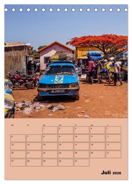 Produktbild: Lebendiges Westafrika - Mauretanien, Senegal, Guinea, Bissau (Tischkalender 2026 DIN A5 hoch), CALVENDO Monatskalender