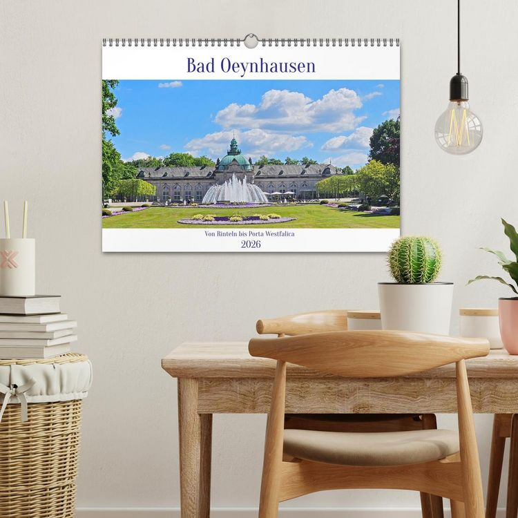 Produktbild: Bad Oeynhausen - Von Rinteln bis Porta Westfalica (Wandkalender 2026 DIN A3 quer), CALVENDO Monatskalender