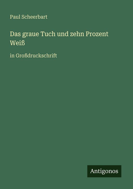 Produktbild: Das graue Tuch und zehn Prozent Wei&szlig;