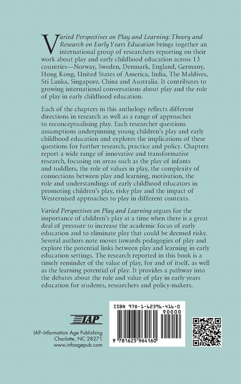 Produktbild: Varied Perspectives on Play and Learning