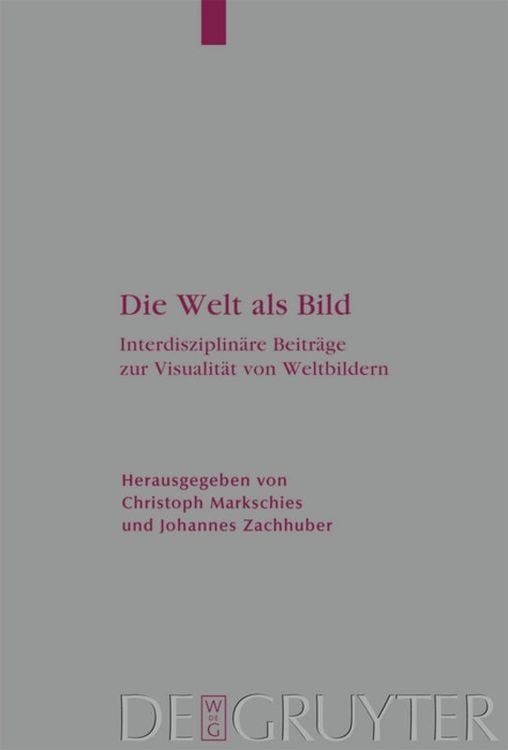Produktbild: Die Welt als Bild