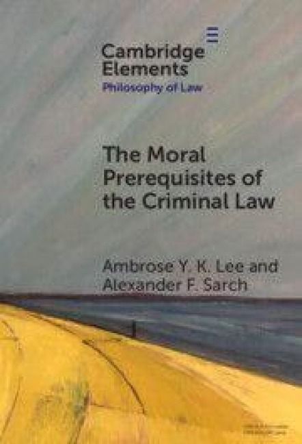 Produktbild: The Moral Prerequisites of the Criminal Law