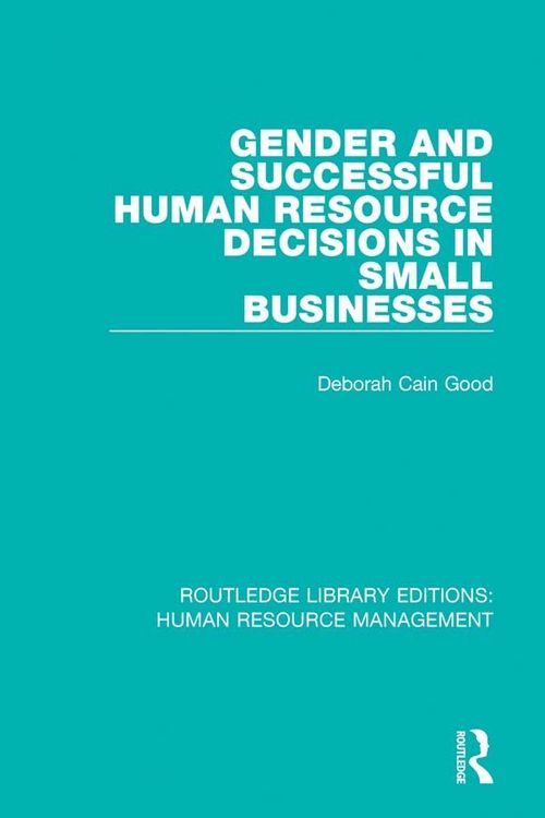 Produktbild: Gender and Successful Human Resource Decisions in Small Businesses