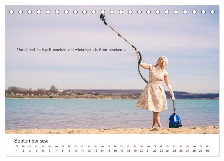 Produktbild: RAUSGEPUTZT UND GLATTGESPIEGELT (Tischkalender 2026 DIN A5 quer), CALVENDO Monatskalender