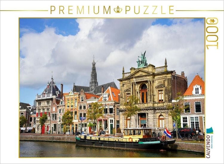 Produktbild: CALVENDO Puzzle Blick auf das Teylers Museum und De Waag in Haarlem | 1000 Teile Lege-Gr&ouml;&szlig;e 64x48cm Foto-Puzzle f&uuml;r gl&uuml;ckliche Stunden
