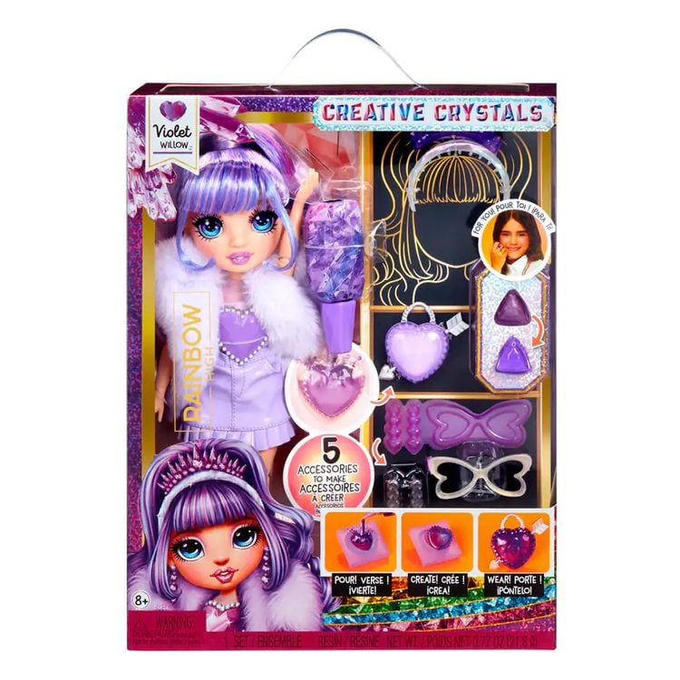 Produktbild: MGA Puppe Rainbow High Creative Crystals Fashion Doll Violet