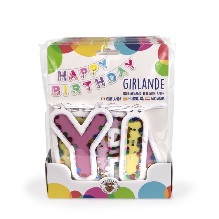 Produktbild: Konfetti-Girlande Happy Birthday