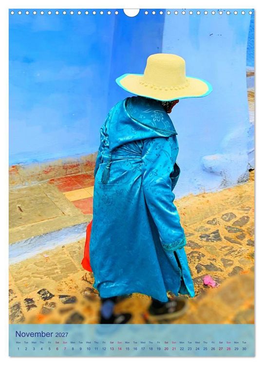 Produktbild: Chefchouen - The Blue City (Wall Calendar 2027 DIN A3 portrait), CALVENDO 12 Month Wall Calendar