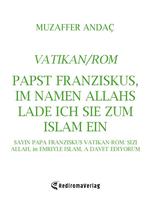 Produktbild: Papst Franziskus, Im Namen Allahs lade ich Sie zum Islam (=Frieden) ein