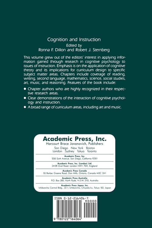 Produktbild: Cognition and Instruction