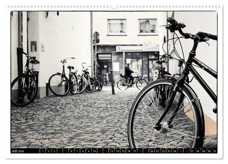 Produktbild: Osnabr&uuml;ck f&auml;hrt Fahrrad (Wandkalender 2026 DIN A2 quer), CALVENDO Monatskalender
