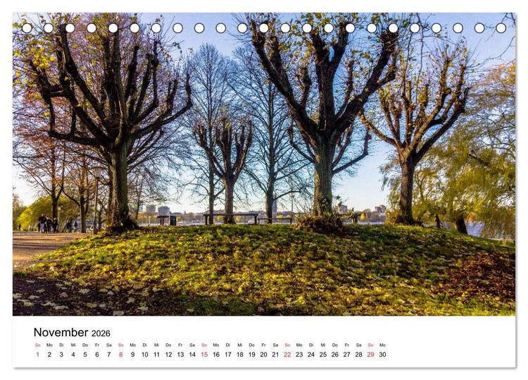 Produktbild: Gr&uuml;nes Hamburg (Tischkalender 2026 DIN A5 quer), CALVENDO Monatskalender