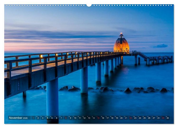 Produktbild: Stimmungsvolle Ostseek&uuml;ste 2026 (hochwertiger Premium Wandkalender 2026 DIN A2 quer), Kunstdruck in Hochglanz