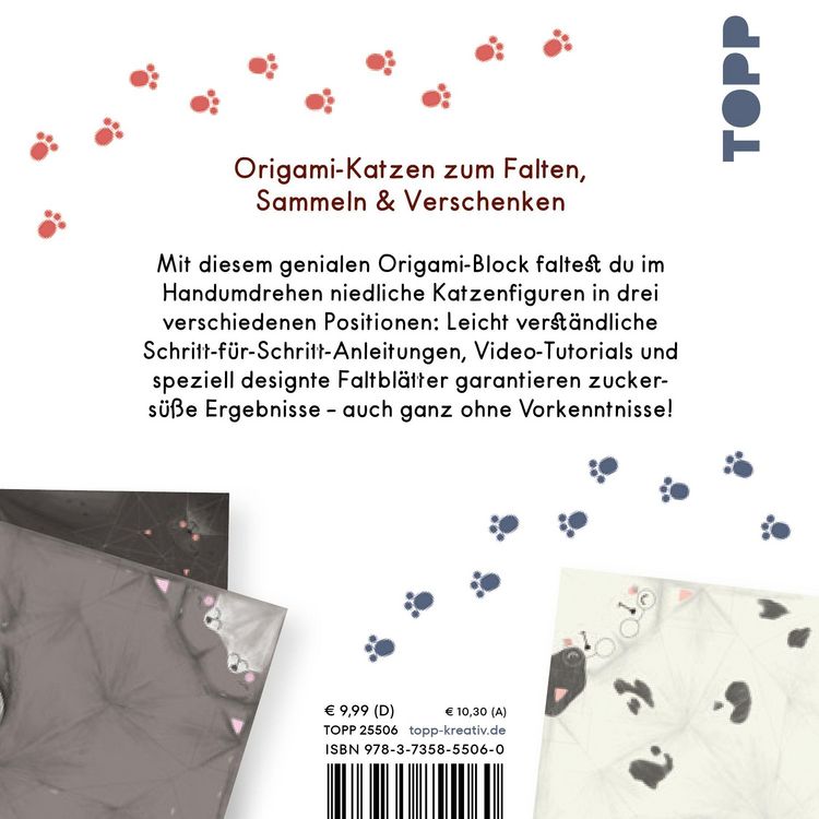 Produktbild: OrigaMIAU. Niedliche Papiertiger zum Falten. Origamiblock mit Anleitungen.