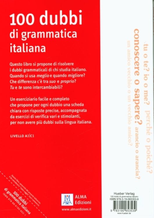 Produktbild: 100 dubbi di grammatica italiana