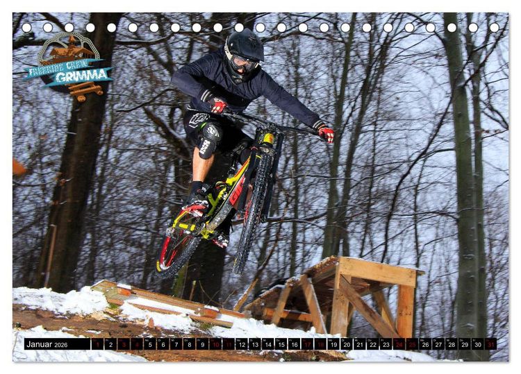 Produktbild: Freeride Life (Tischkalender 2026 DIN A5 quer), CALVENDO Monatskalender