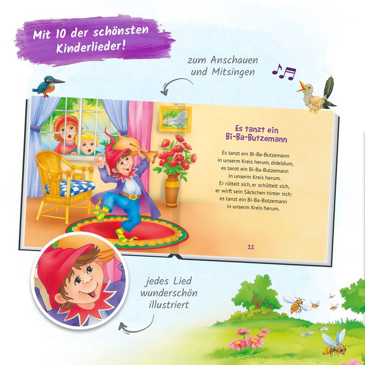 Produktbild: Mein klitzekleines Kinderbuch - Kinderlieder