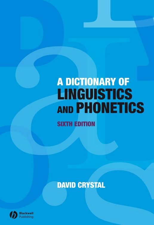 Produktbild: A Dictionary of Linguistics and Phonetics