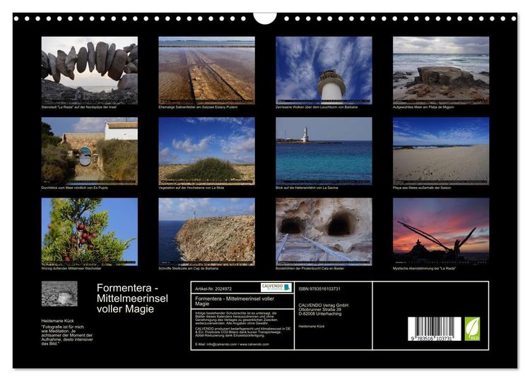 Produktbild: Formentera - Mittelmeerinsel voller Magie (Wandkalender 2026 DIN A3 quer), CALVENDO Monatskalender