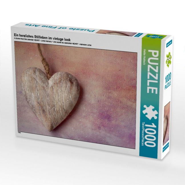 Produktbild: CALVENDO Puzzle Ein herzliches Stillleben im vintage look | 1000 Teile Lege-Gr&ouml;&szlig;e 64x48cm Foto-Puzzle f&uuml;r gl&uuml;ckliche Stunden