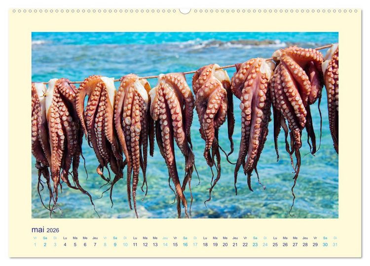 Produktbild: Les &icirc;les mythiques de Gr&egrave;ce - MILOS (Calendrier mural 2026 DIN A2 vertical), CALVENDO calendrier mensuel