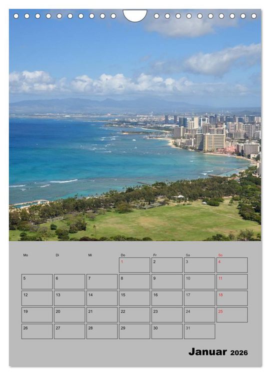 Produktbild: Hawaii - Land of Aloha (Wandkalender 2026 DIN A4 hoch), CALVENDO Monatskalender