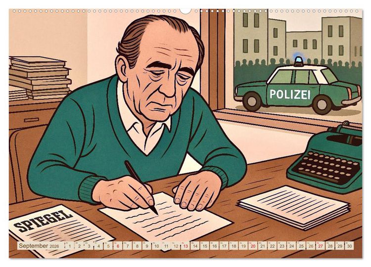 Produktbild: Heinrich B&ouml;ll (Wandkalender 2026 DIN A2 quer), CALVENDO Monatskalender