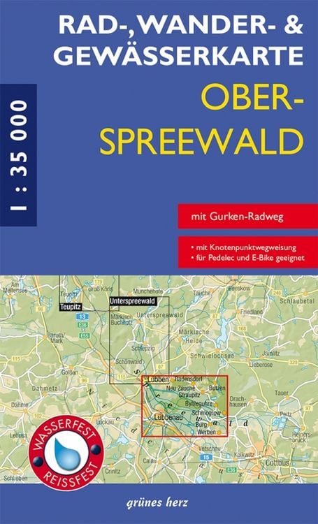 Produktbild: Rad-, Wander- und Gewässerkarte Oberspreewald