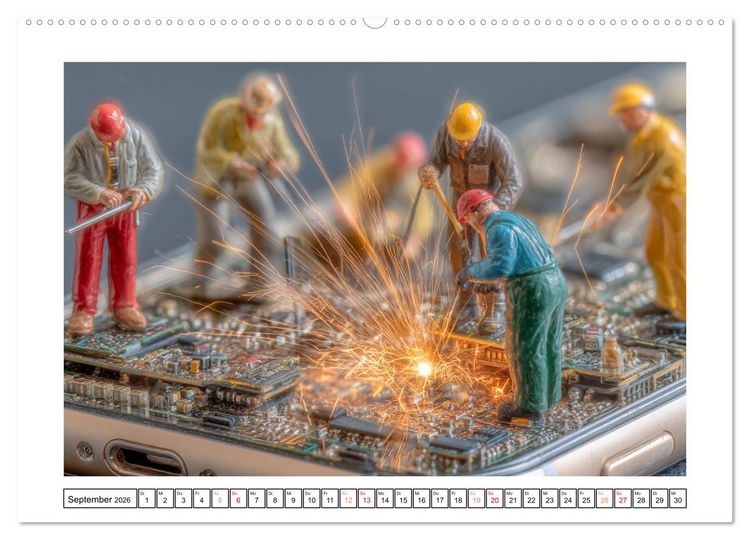 Produktbild: Kleine Helden &ndash; Gro&szlig;es Handwerk (Wandkalender 2026 DIN A2 quer), CALVENDO Monatskalender
