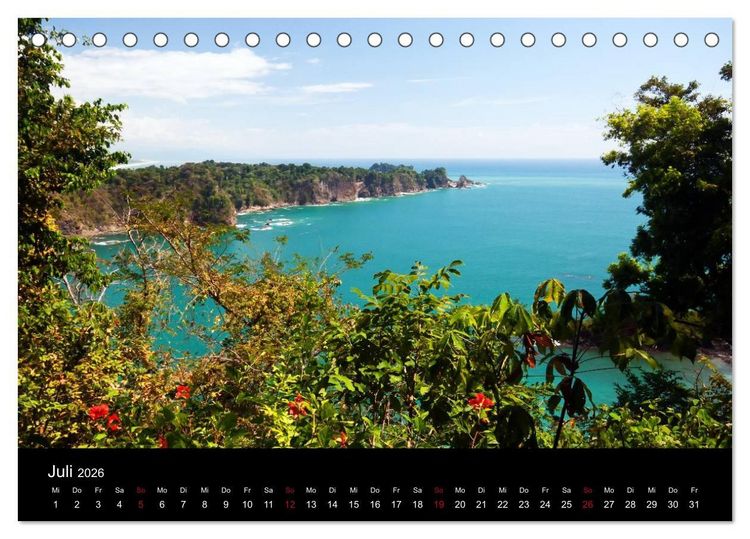 Produktbild: Costa Rica - Regenwald und Vulkane (Tischkalender 2026 DIN A5 quer), CALVENDO Monatskalender
