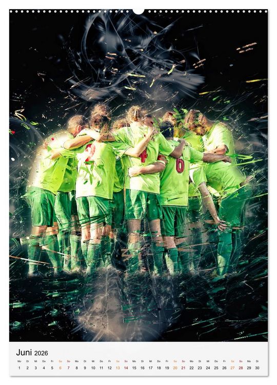 Produktbild: Fussball - einfach cool (Wandkalender 2026 DIN A2 hoch), CALVENDO Monatskalender