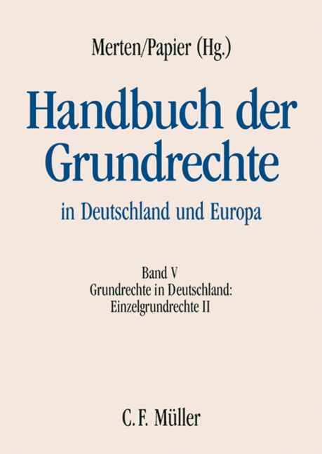 Produktbild: Handbuch der Grundrechte in Deutschland und Europa