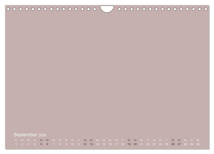 Produktbild: DIY Bastel-Kalender -Erdige Pastell Farben- Zum Selbstgestalten (Wandkalender 2026 DIN A4 quer), CALVENDO Monatskalender