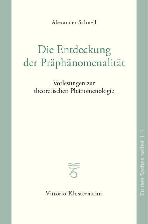 Produktbild: Die Entdeckung der Pr&auml;ph&auml;nomenalit&auml;t