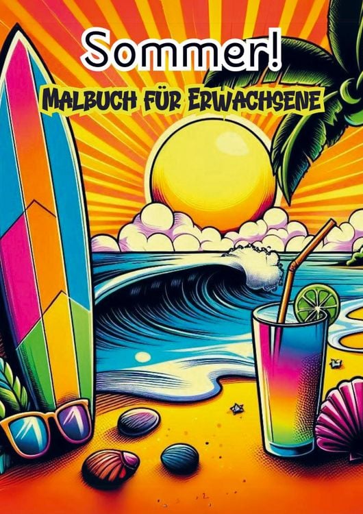 Produktbild: Malbuch f&ugrave;r Erwachsene - Sommer!