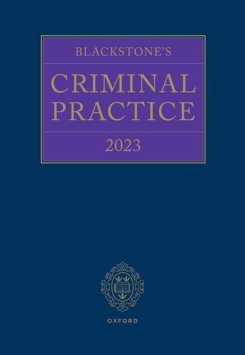 Produktbild: Blackstone's Criminal Practice 2023
