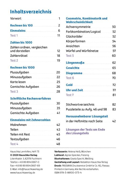 Produktbild: &Uuml;bungsheft 3. Klasse - Mathe trainieren
