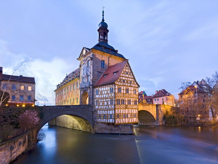 Produktbild: CALVENDO Puzzle Bamberg, Rathaus | 1000 Teile Lege-Gr&ouml;&szlig;e 64x48cm Foto-Puzzle f&uuml;r gl&uuml;ckliche Stunden