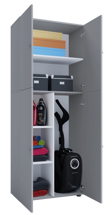 Produktbild: Holz Besenschrank Staubsauger Putzschrank Lona