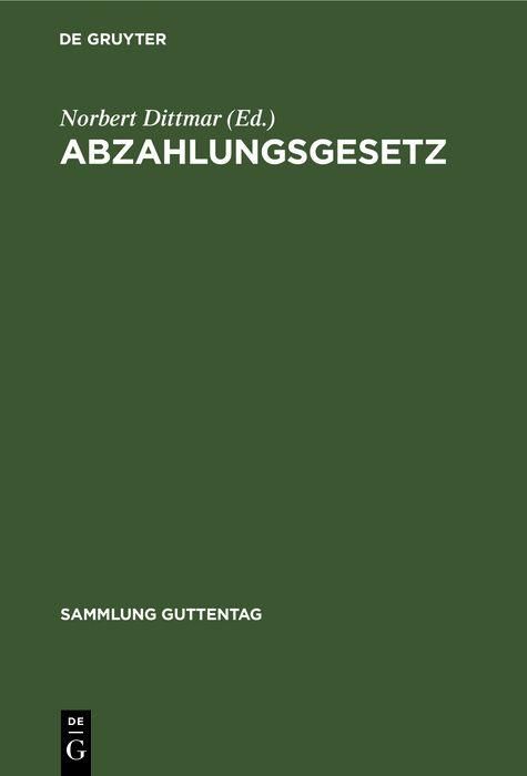 Produktbild: Abzahlungsgesetz