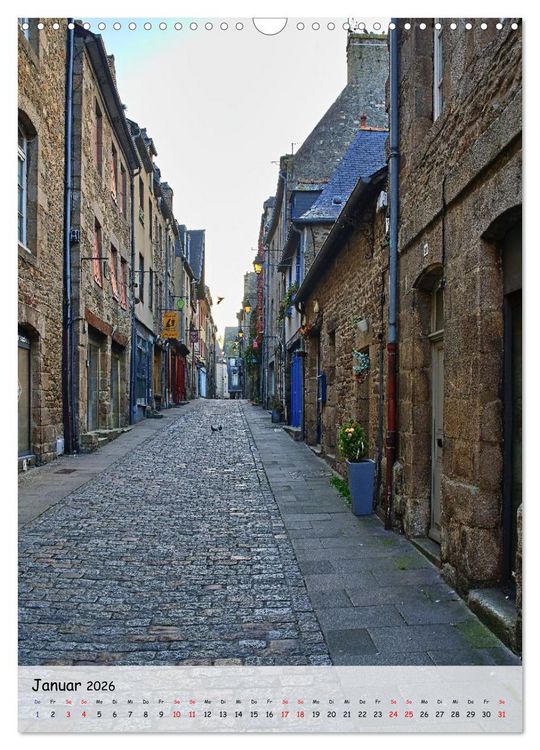 Produktbild: Dinan, die mittelalterliche Perle in der Bretagne (Wandkalender 2026 DIN A3 hoch), CALVENDO Monatskalender
