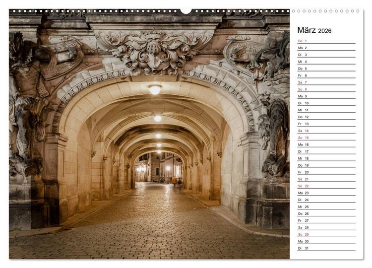 Produktbild: Barockstadt Dresden (Wandkalender 2026 DIN A2 quer), CALVENDO Monatskalender