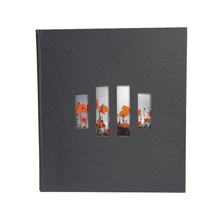 Produktbild: Fotoalbum MILANO 29x32 cm, 60 schwarze Seiten