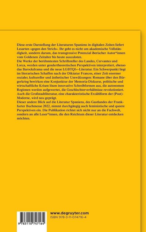 Produktbild: Eine andere Geschichte der spanischen Literatur