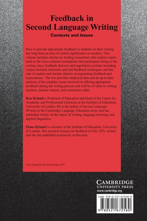 Produktbild: Feedback in Second Language Writing