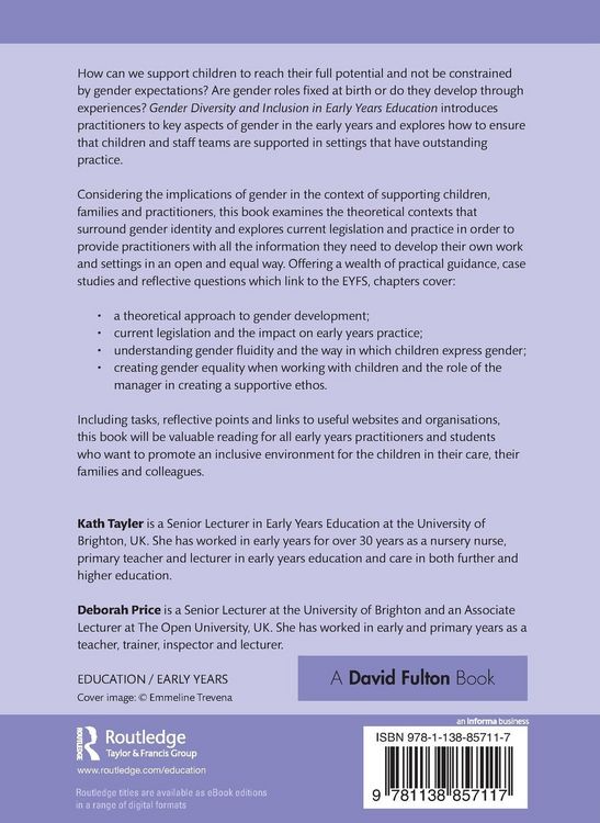 Produktbild: Gender Diversity and Inclusion in Early Years Education