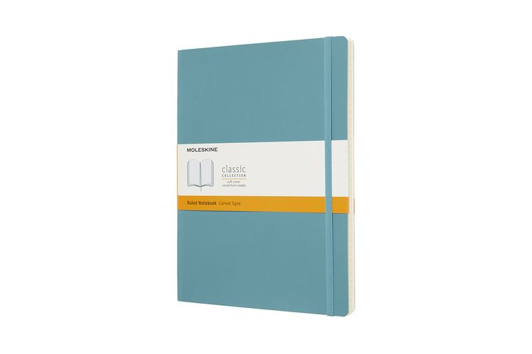 Produktbild: Moleskine Notizbuch Xlarge, Liniert, Soft Cover, Riff Blau